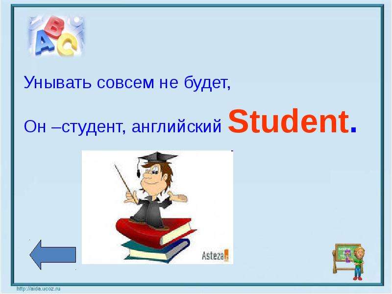 Презентация студента на английском