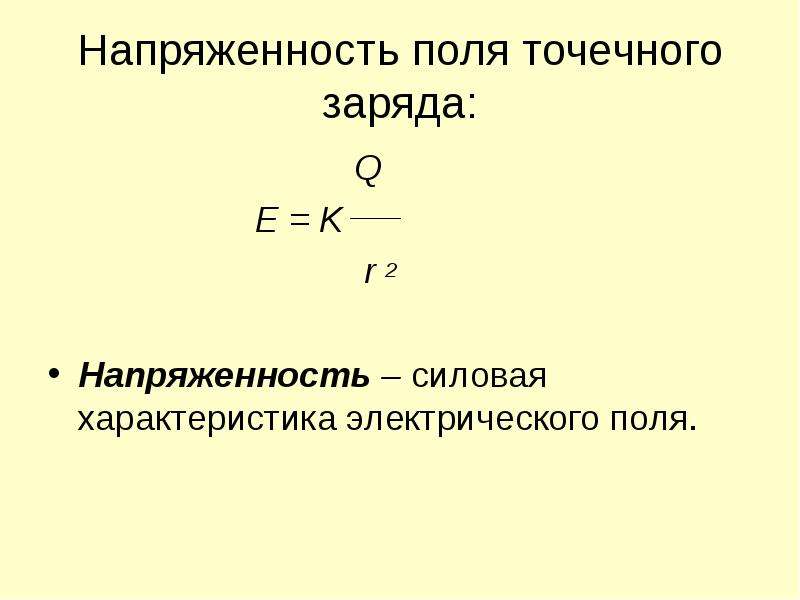 Напряженность электрического поля точечного заряда это. Напряженность поля точечного заряда. Напряженность силовая характеристика электрического поля. Напряженность электрического поля точечного заряда. Характеристика электрического поля презентация.