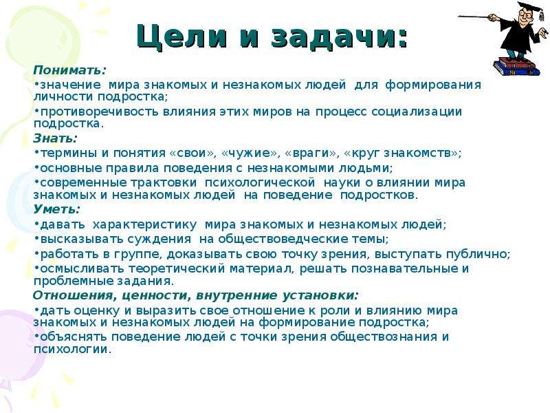 Знакомый описать. Задачи.цели проекта личность человека. Цели и задачи для подростка. Цели и задачи общения с подростками. Цель социализации подростков.