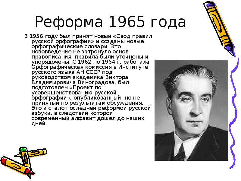 Реформа русской орфографии 1918 года презентация