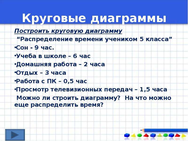 Постройте круговую диаграмму распределения