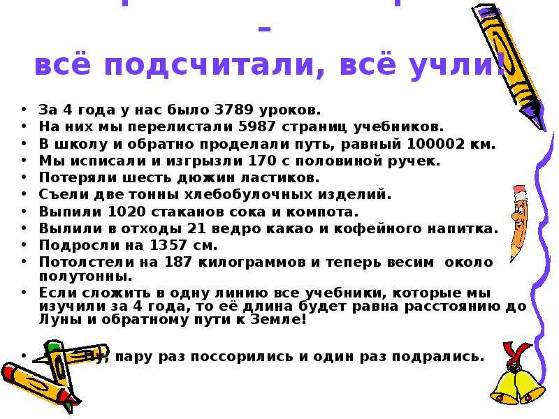 Характеристика 4 класса. Клятва родителей выпускников начальной школы. Клятва 4 классов на выпускной презентация. Четыре класса мы прошли все подсчитали все учли. Задания.на выпускной 4 классов.