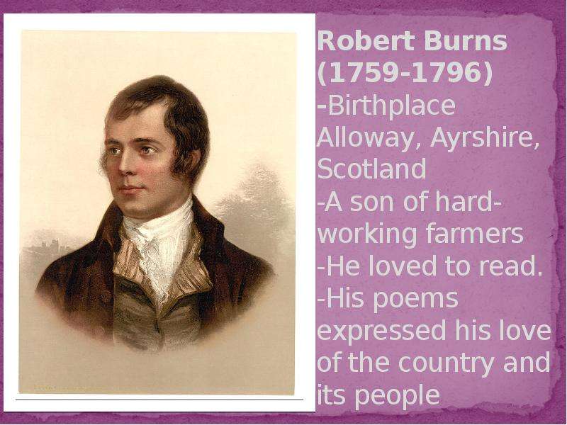 Robert burns my heart