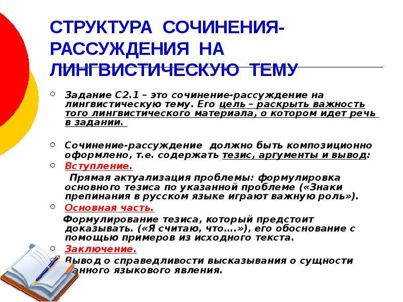 Сочинение на лингвистическую тему 7 класс по русскому языку презентация