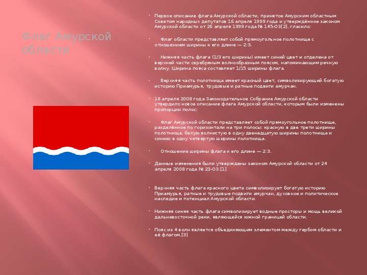 Флаги Областей России, слайд №2