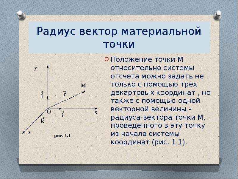 Вектор положения. Радиус вектор. Радиус-вектор материальной точки. Радиус вектор точки. Модуль радиус вектора.