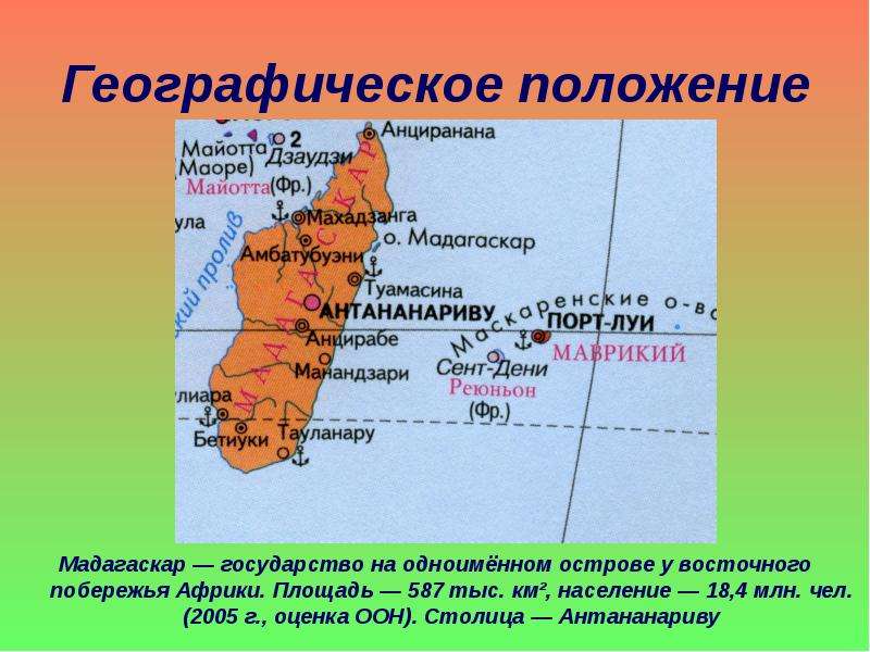 География презентация мадагаскар