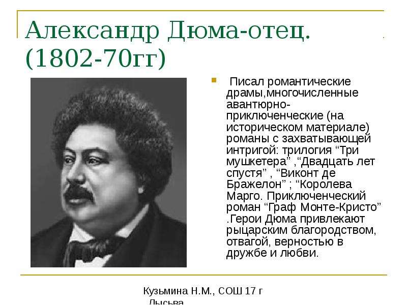 Александр Дюма Фото Национальность