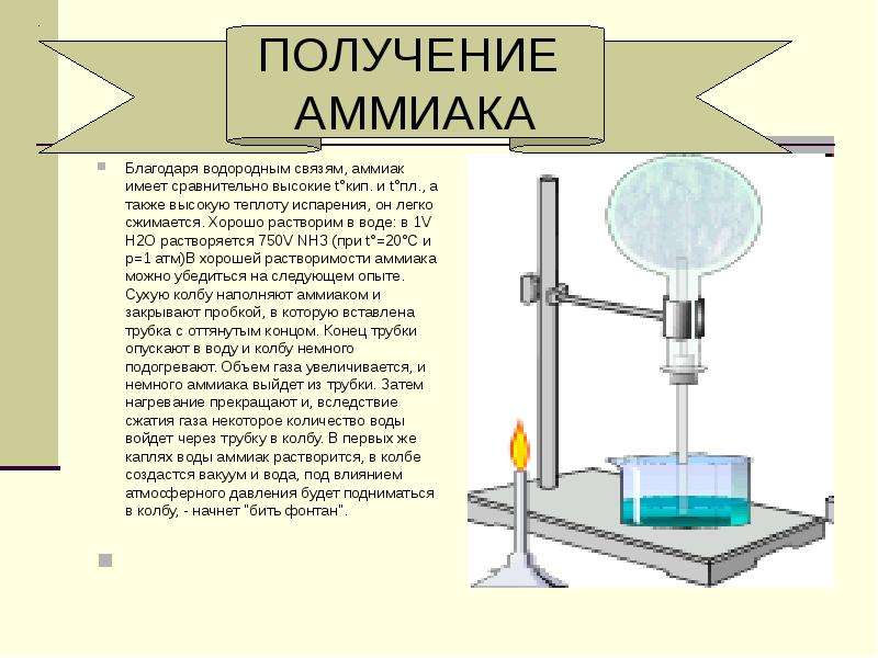 Растворение азота в воде. Получение аммиака в лаборатории. Получение газообразного аммиака. Растворение аммиака в воде опыт. Получение аммиака из жидкостей.