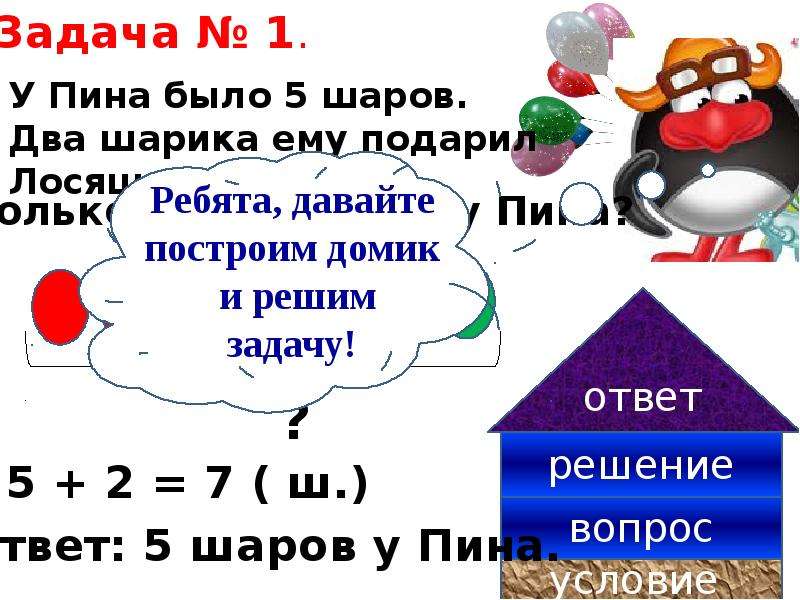 Что такое задача. Задача. Задачи для 1 класса. Задачи для презентации. Задачи 1 класс презентация.