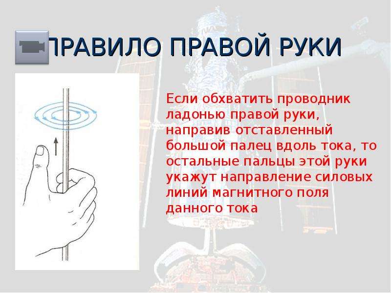 Правило правой руки физика 9 класс презентация