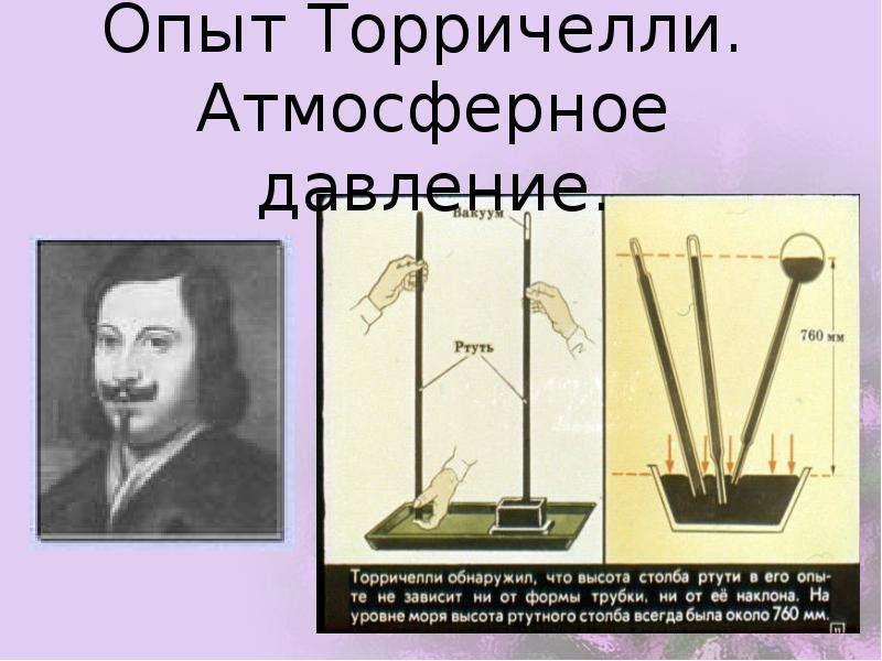 Какие трубки изображенные на рисунке пригодны для выполнения опыта торричелли