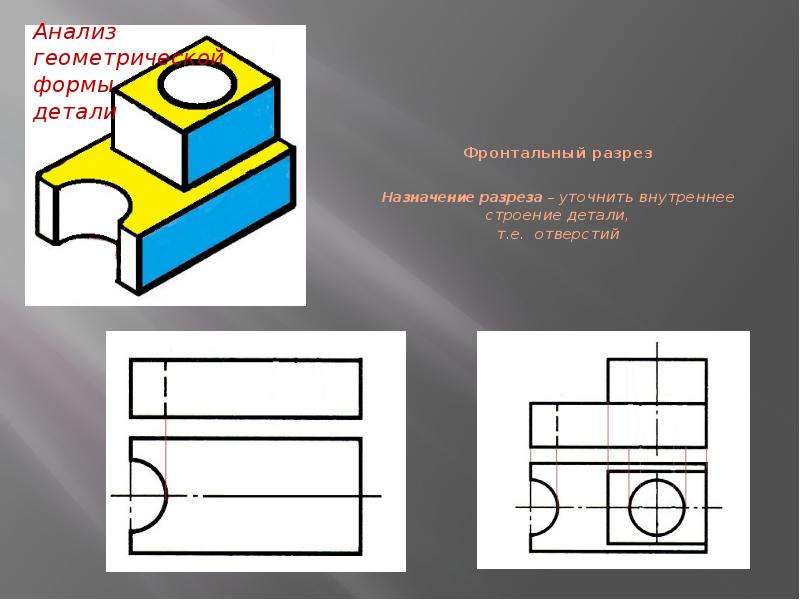 Изображение предмета мысленно рассеченного плоскостью называется