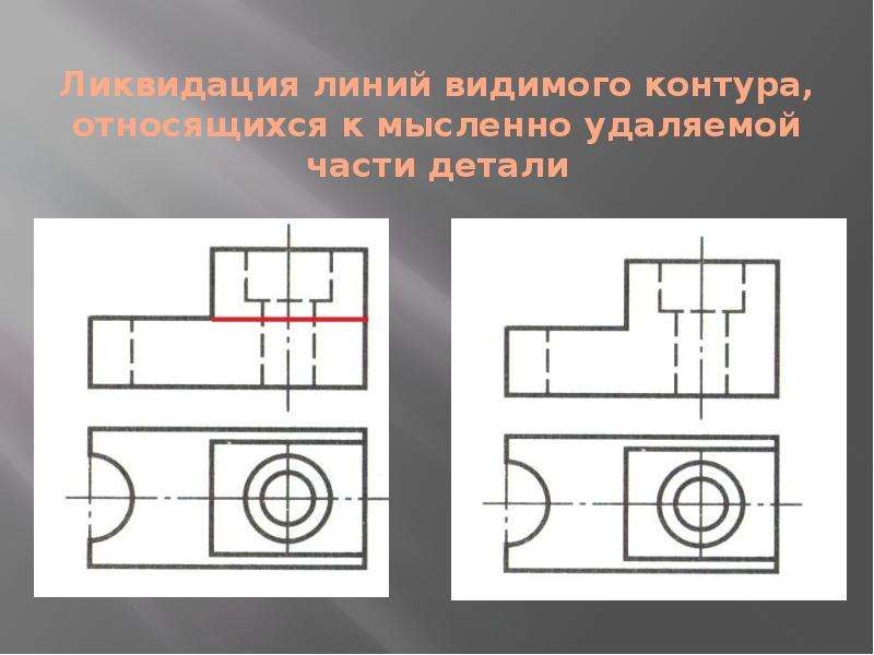 Как называется изображение предмета мысленно рассеченного плоскостью