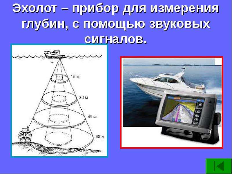 Измерение глубины. Эхолот для измерения глубины океана. Эхолот это прибор для измерения. Эхолот прибор для измерения глубины. Измерение глубин с помощью эхолота.