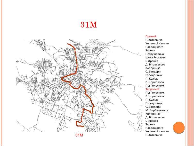 Нова маршрутна система Львова, слайд №61