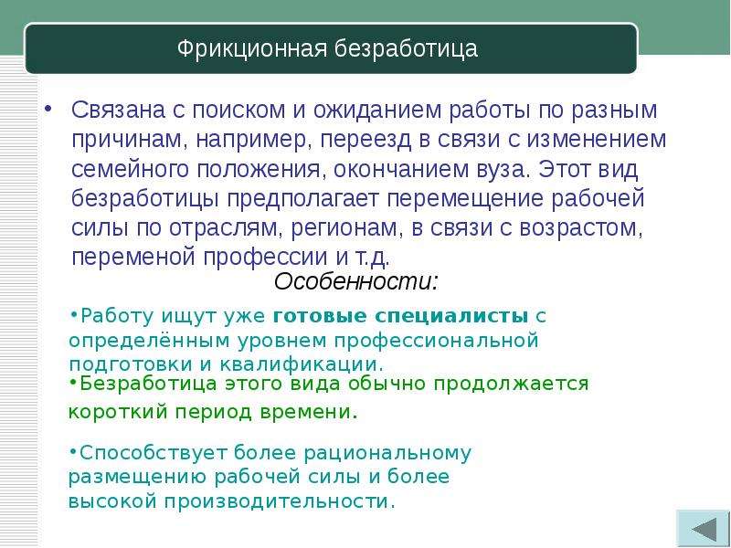 Прочитайте текст безработица представляет собой. Фрикционная безработица связана. Виды фрикционной безработицы. Безработица связанная с поиском работы. Вид безработицы, связанный с поиском и ожиданием работы:.