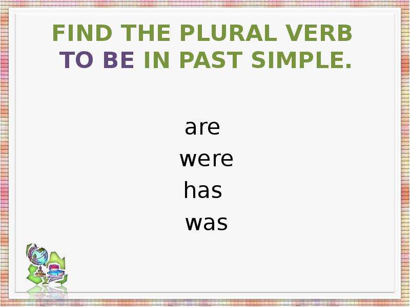 Plural verb