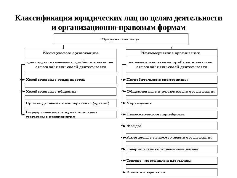 Классификация правовых видов. Организационно правовые формы юр лиц. Классификация юридических лиц по основным целям деятельности. Организованно правовые формы юридических лиц. Схема виды юридических лиц по цели деятельности.