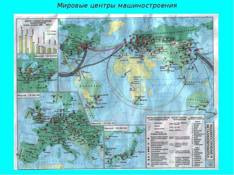 География промышленности карта. Мировые центры машиностроения. Машиностроение мира карта. Карта мирового машиностроения. География машиностроения мира.