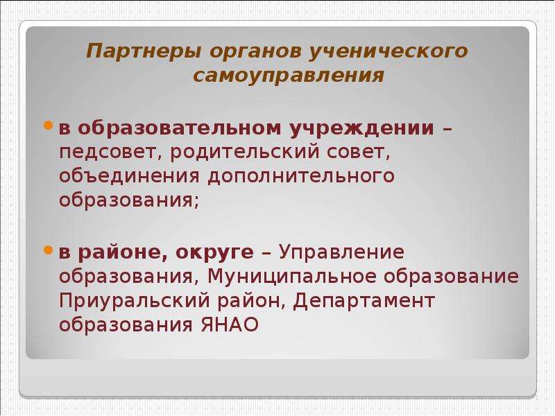 Дополнительные объединения. Сильные стороны ученического самоуправления. Основные функции куратора ученического самоуправления. Решение муниципального совета о объединение в одномадноый оруг.