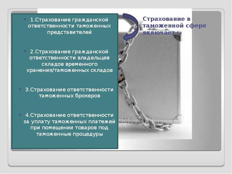   
  "Страхование в таможенной сфере"  Дугинов Д.   Т-113  , слайд №2
