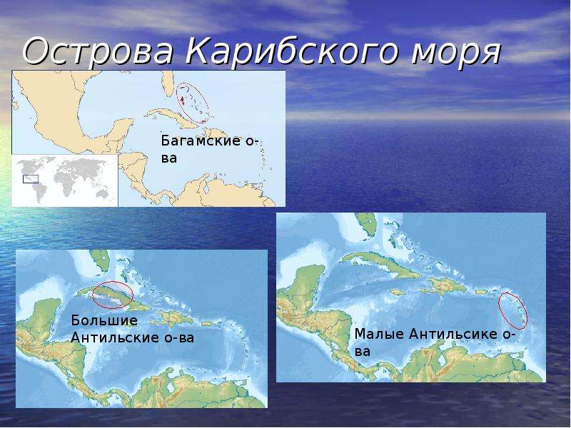 Описание карибского моря по плану 6 класс география