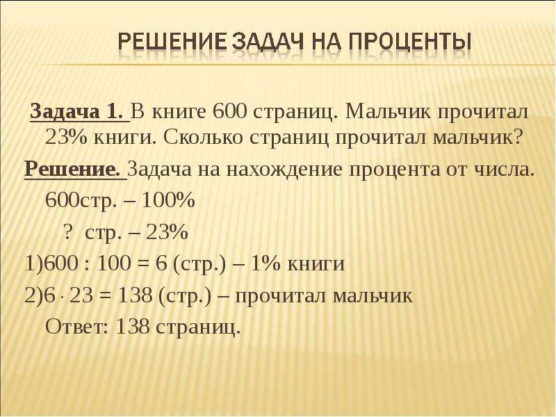 Задачи на проценты 5 класс презентация виленкин