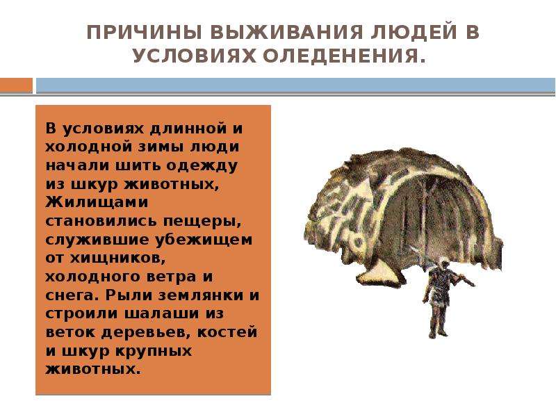 Значение слов мамонт человек разумный родовая община. Одежду сшили из звериных шкур жилищами. Жилищами становились. Родовые общины охотников и собирателей 5 класс одежда.