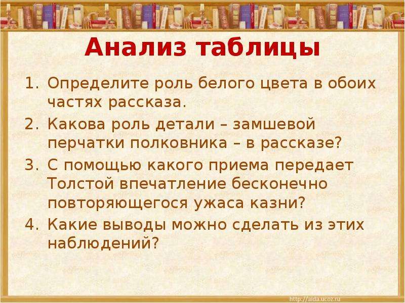 Лев Николаевич Толстой. Рассказ «После бала»