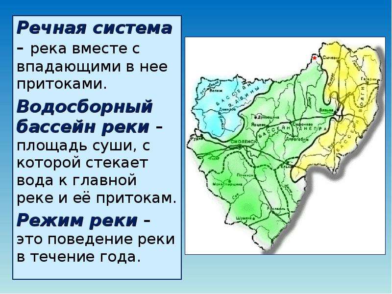 Речная система реки. Водосборный бассейн. Река вместе с впадающими в нее притоками. Речная система. Бассейн реки презентация.