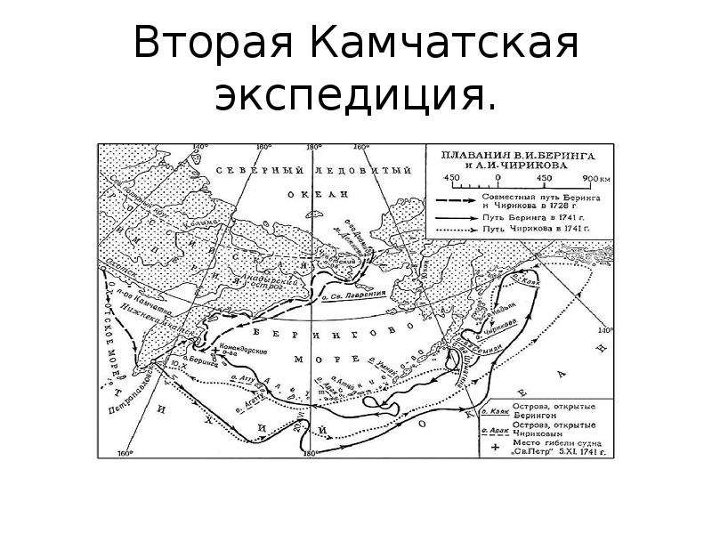 Карта маршрута беринга