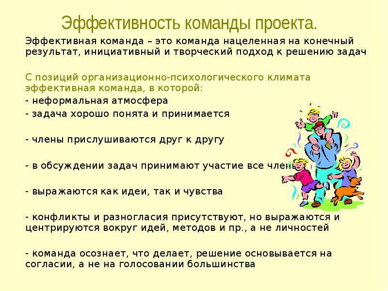 Эффективность команды проекта