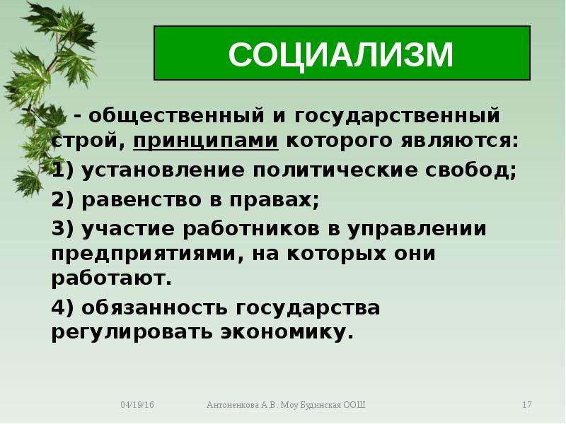 Строй принцип. Итоги общественно политический Строй и гос социализма.