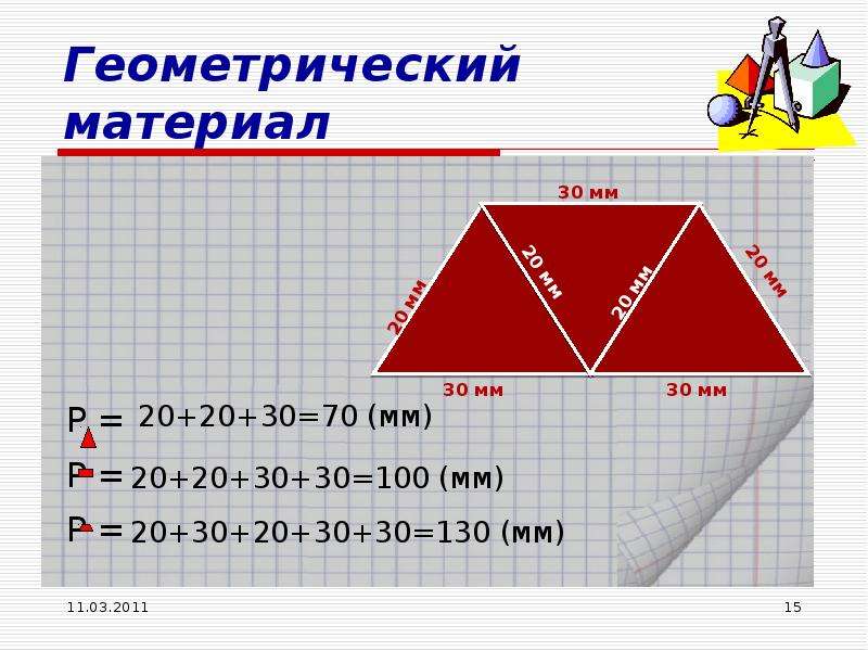 Презентация геометрический материал 2 класс