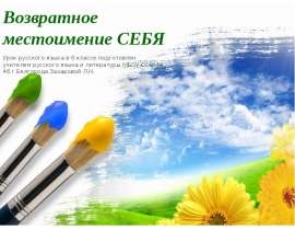 Возвратное местоимение СЕБЯ (6 класс)