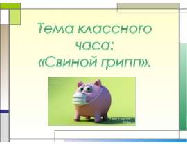 Cвиной грипп