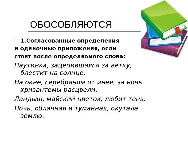 Определение стоящее после определяемого слова. Приложение после определяемого слова. После определяемого слова обособляются согласованные. Одиночные согласованные приложения это. Согласованные приложения после определяемого слова.