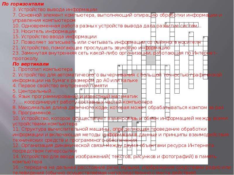 Кроссворд компьютер. Информация кроссворд по информатике. Кроссворд ввод и вывод информации. Архитектура персонального компьютера кроссворд. Кроссворд на тему архитектура ПК.