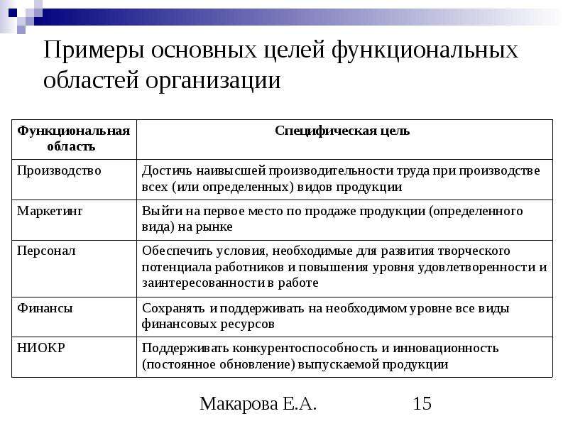 Детализированный план деятельности организации направленный на достижение целей организации это