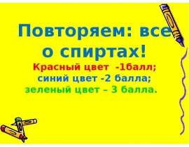 Повторяем: все о спиртах!