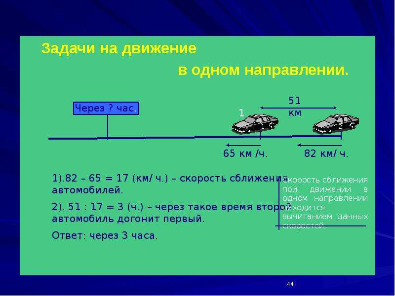 Решение задач на движение 4 класс презентация