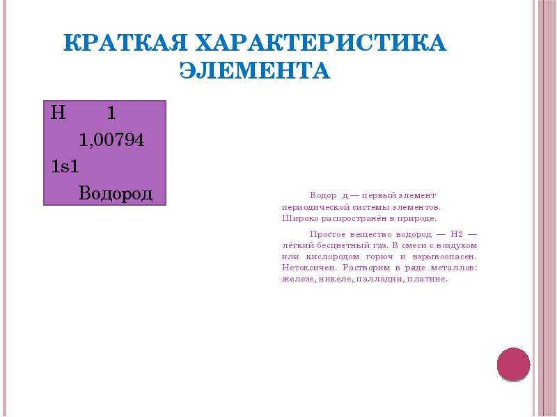 Водород презентация 9 класс химия