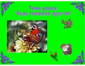 Будь природе другом (2 класс)