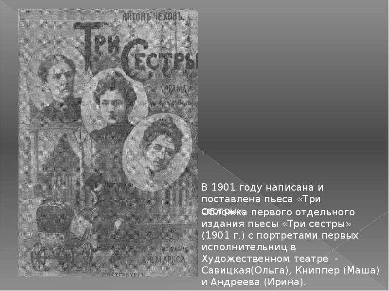 Пьеса три сестры Чехова. Чехов три сестры обложка. Чехов три сестры первое издание.