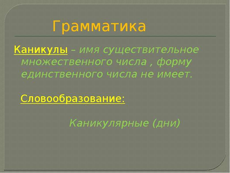 Каникулы слово. Единственное число слова каникулы. Каникулы число единственное или множественное. Каникулы какое число единственное или множественное. Каникулы множественное число.