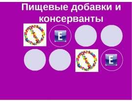 Пищевые добавки и консерванты