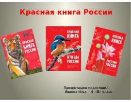 Красная книга России (4 класс)