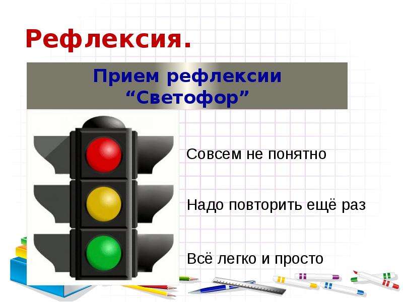 Светофор рефлексия картинки