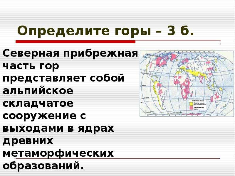 Как определить горе. Элементы в честь географических объектов.